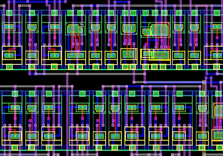 IC layout photo